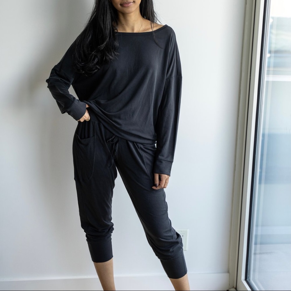 Maj Washed Tricot Pant and top